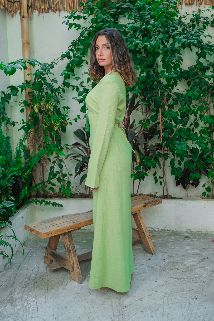 The mint dress