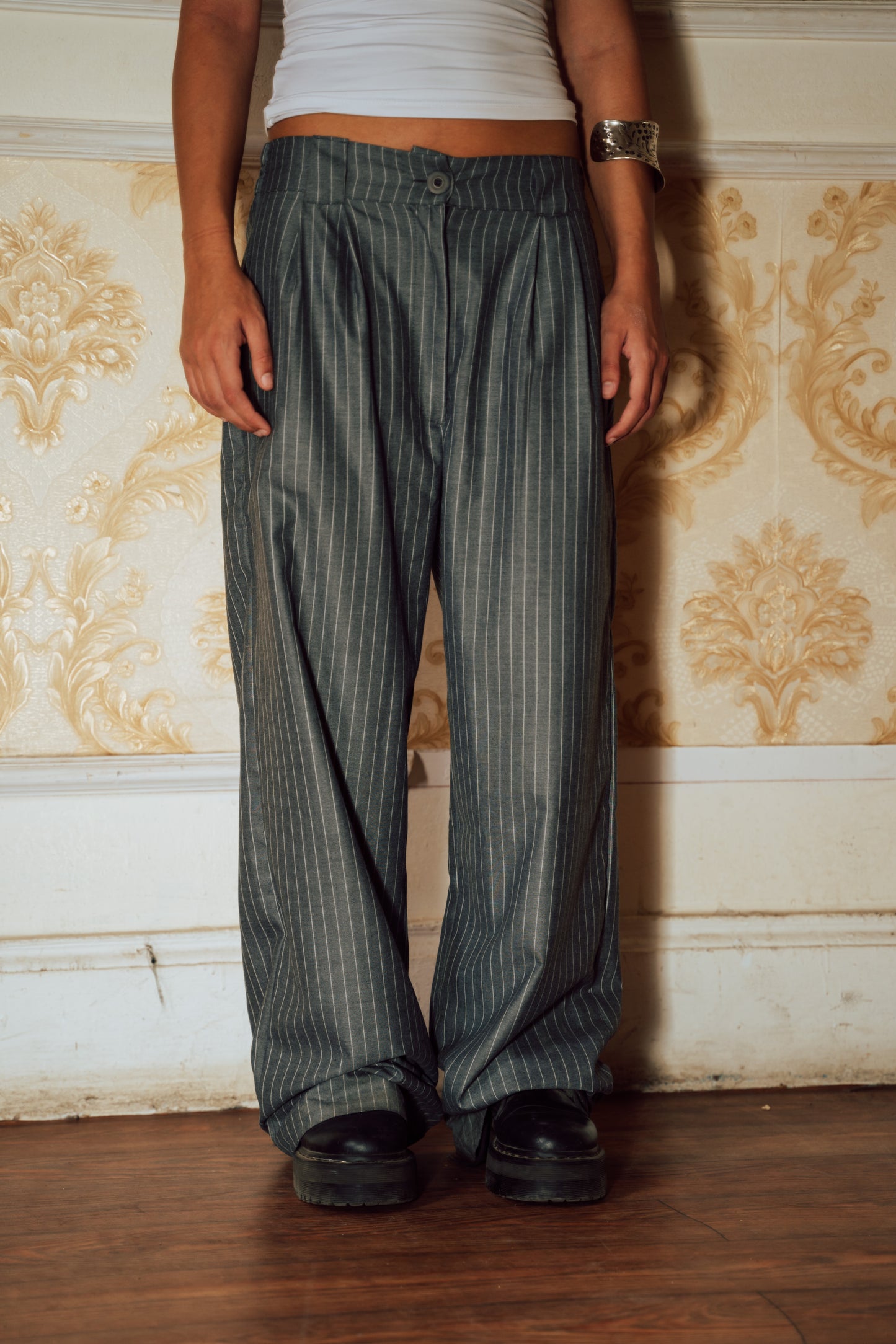 Retro pants in Grey