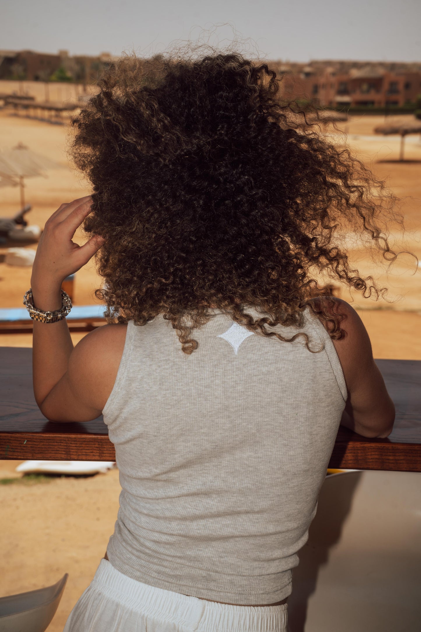 Nejma top in Grey