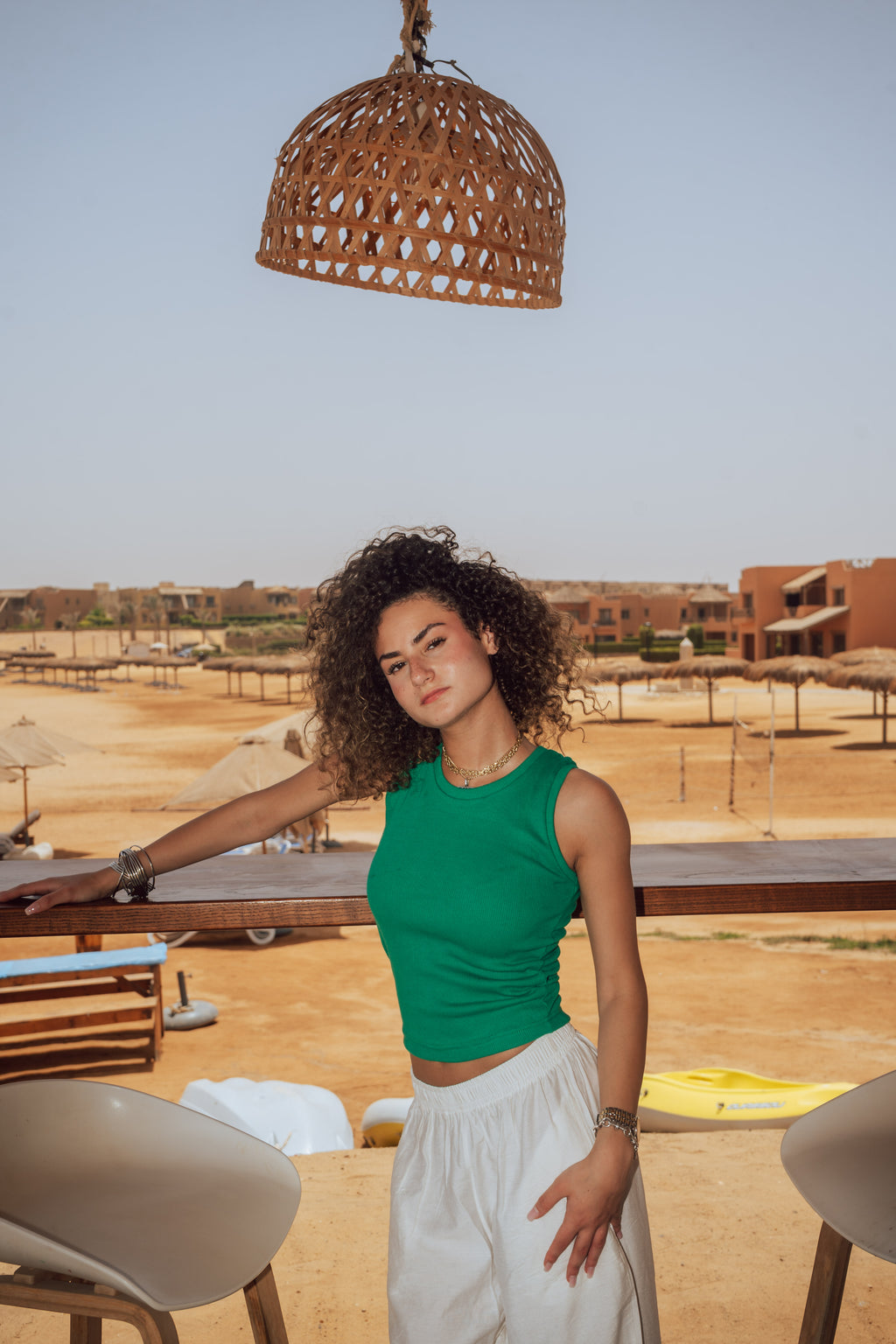 Nejma top in Green
